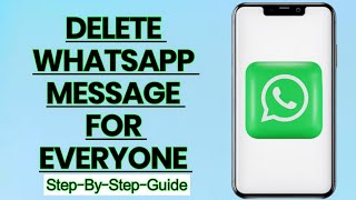 how to delete Whatsapp messages for everyone [upl. by Aldis]