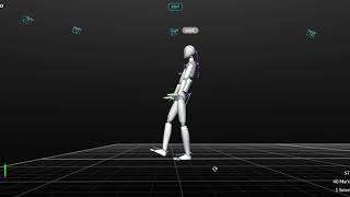 abnormal gait lurching gait with motioncapture [upl. by Lemrahs]