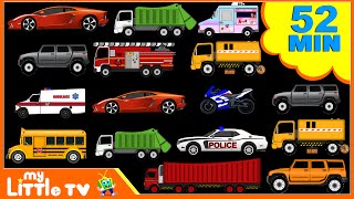 Street Vehicles  Car Wash Videos  Nursery Rhymes Plus Lots More  My Little TV [upl. by Aube]