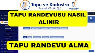 Tapu Randevusu Nasıl Alınır  Tapu Randevu Alma  Web Tapu [upl. by Nerraf]