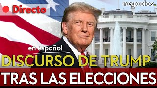 DIRECTO DISCURSO DE DONALD TRUMP TRAS LAS ELECCIONES EN EEUU LOS REPUBLICANOS CELEBRAN LA VICTORIA [upl. by Klaus23]