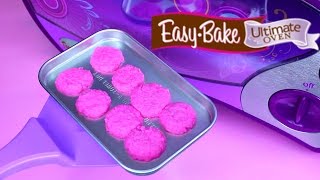 Easy Bake Oven Baking Pink Sugar Cookies [upl. by Nodarb]