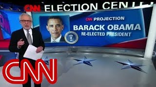 Election night 2012 unfolds on CNN [upl. by Ellatsyrc867]