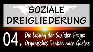 Soziale Dreigliederung 411  Die Lösung der Sozialen Frage Organisches Denken nach Goethe [upl. by Sesilu]