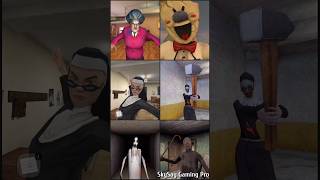 Jumpscare Battle Scary Teacher Vs Rod Vs Evil Nun 2 Vs Evil Nun Vs Slendrina Vs Grandpa Shorts [upl. by Janel]