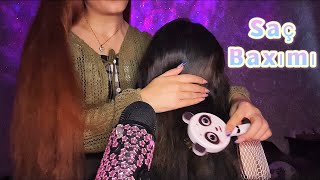 ASMR  BAŞ MASAJI💆🏻‍♀️ Saç Baxımı Saç Darama  5 DƏQİQƏYƏ YATACAQSAN [upl. by Jutta]