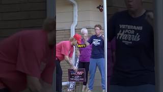 Bro’s Hysterically Evil Trump Sign Prank 🤣 [upl. by Elletnahs953]