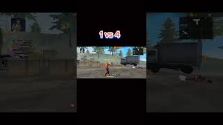 1 vs 4 watch tillend👑🍷shorts ytshorts freefire shortsfeed [upl. by Kaila]