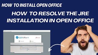 How to install Java for Open OfficeHow to resolve the JRE installation for open office [upl. by Nariko514]