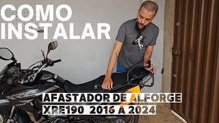 Afastador de alforge chapam xre190 de 2016 a 2024instalação de Afastador de alforge na moto [upl. by Orpah480]