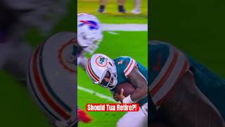 Should Tua Tagovailoa Retire nflnews nfl football concussion tuatagovailoa miamidolphins [upl. by Yenterb983]