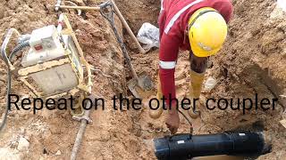 How to repair 160mm HDPE pipe leaking underground [upl. by Allare]