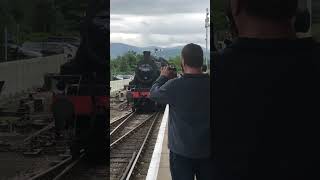 STEAM TRAIN at the Strathspey Railway steamtrain railways uk [upl. by Neyuh]