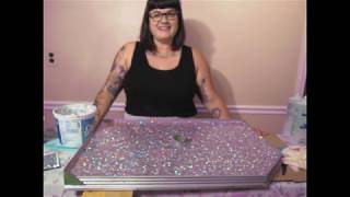 DIY GLITTER COUNTERTOP [upl. by Angelia]