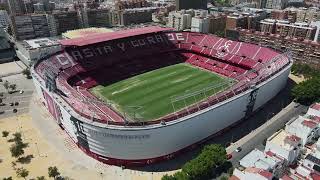 Sevilla FC Ramon SanchezPizjuan Stadium Drone 4K [upl. by Arayk]