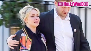 Hayden Panettiere Is Seen Crying amp Being Emotional While Leaving Her Brothers FuneraI In New York [upl. by Oilerua801]