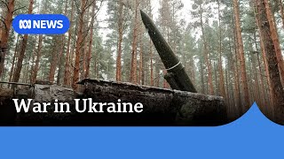 Russia says Ukraine fired USmade tactical missiles at military facility  ABC News [upl. by Rollet]