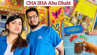 Breakfast at Cha Sha Abu Dhabi  Desi Breakfast  Truck Art theme Restaurant [upl. by Ahser]