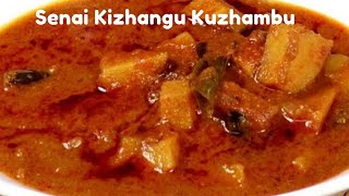 Senai Kizhangu Kulambu in Tamil  சேனைக்கிழங்கு குழம்பு  Elephant Yam Gravy  Cook with Sankar [upl. by Eillat862]