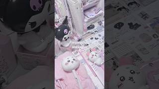 Organizing stationery 💕 cute stationery organizer desksetup deskdecor stationeryhaul kawaii [upl. by Anilram]