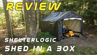 Shelterlogic Shed in a Box 8x8x8 Review 2018 [upl. by Annaeerb]