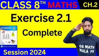 math class 8 chapter 2 exercise 21 Q1 to 6  class 8 math ex 21  GS Math Wala PK [upl. by Reidar561]