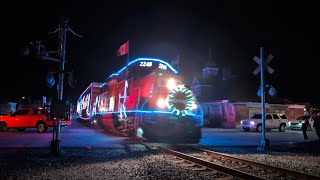 Canadian Pacific CPKC Holiday Train departs Mechanicville NY 11252024 [upl. by Neiman10]