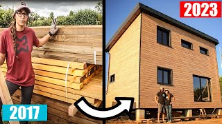 TIMELAPSE CONSTRUCTION COMPLETE MAISON BOIS  AMAZING TIMELAPSE RENOVATION WOODEN HOUSE [upl. by Rue]