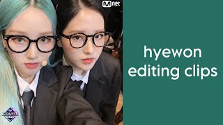 hyewon editing clips [upl. by Aroon]