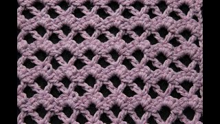 crochet mesh stitch 42 [upl. by Dorcas]