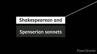 Similarities and Differences in Shakespearean and Spenserian Sonnets [upl. by Anawait]