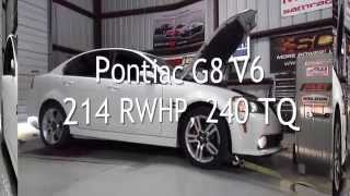 Pontiac G8 V6 Dyno Pulls 214 RWHP 240 TQ [upl. by Leno]