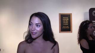 Inbar Lavi Interview at Prison Break Premiere [upl. by Htinek]