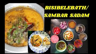 Bisibelebath recipe in tamilSambar sadam in tamil [upl. by Cinimmod]