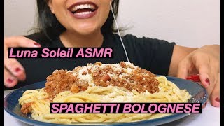 Spaghetti Bolognese ASMR  Mukbang [upl. by Miahc]