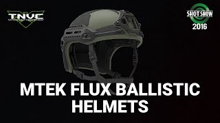 Tactical Night Vision Company Flux Helmet  SHOT Show 2016 [upl. by Fairfield493]