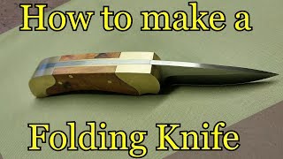 How to make a folding knife Template [upl. by Ardnaet]