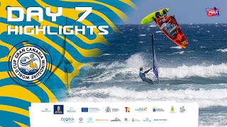 HIGHLIGHTS from Day 7 at the Gran Canaria GLORIA Windsurf World Cup  PWA World Tour [upl. by Nyledam]