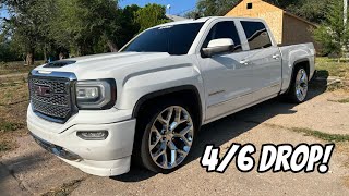 46 drop on my GMC Sierra and put 24s [upl. by Anuska]