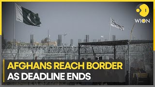 Afghans reach PakistanAfghanistan border as November 1 deadline for refugees to leave ends  WION [upl. by Jolie55]