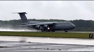 C5M Super Galaxy Takeoff First State Airshow Dover AFB May182024 [upl. by Ayouqes635]