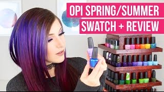 OPI FIJI COLLECTION SWATCH  REVIEW  KELLI MARISSA [upl. by Gorlicki859]