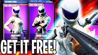 How To Get Whiteout And Overtaker Skin Free In Fortnite Battle Royale [upl. by Anitnuahs]