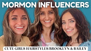 The World of Mormon Influencers Cute Girls Hairstyles  Brooklyn amp Bailey [upl. by Aiz851]