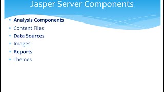 JasperServer 620 Components [upl. by Camel]