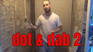 How to dot and dab walls insulated plasterboard dry wall sheet rock part 2 [upl. by Paik]