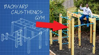 How to Build a Backyard Calisthenics Gym  Ninja Warrior Course [upl. by Anieral312]