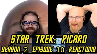 Star Trek Picard Season 2 Episode 10 Reactions  Two Dads REACT [upl. by Nnyrb]