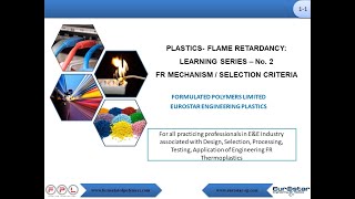 Flame Retardancy Series 2 FR Mechanism and Selection Criteria [upl. by Jeniece]