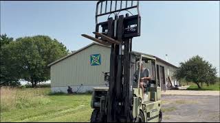 Drexel MR60SL 6000 Swing Mast Dual Tire Forklift Deutz air cooled diesel Low Hrs Runs Great [upl. by Evets]